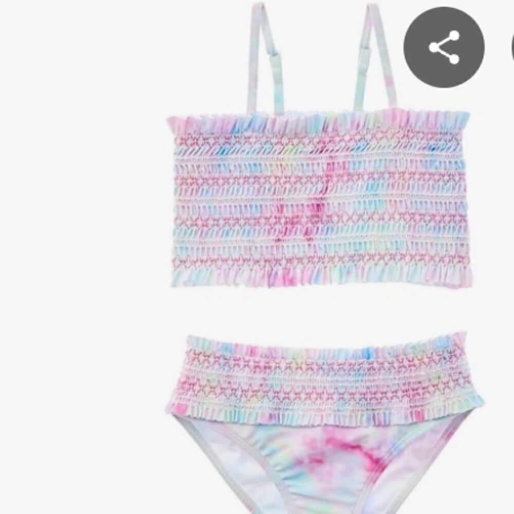 Andy & Evan smocked 2Pc Tie Dye Bikini set NWT. sie 4T